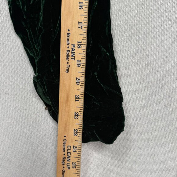 Vintage Norma Kamali Button Down Shirt Green Velvet Long Sleeves Size S Small - Picture 12 of 14